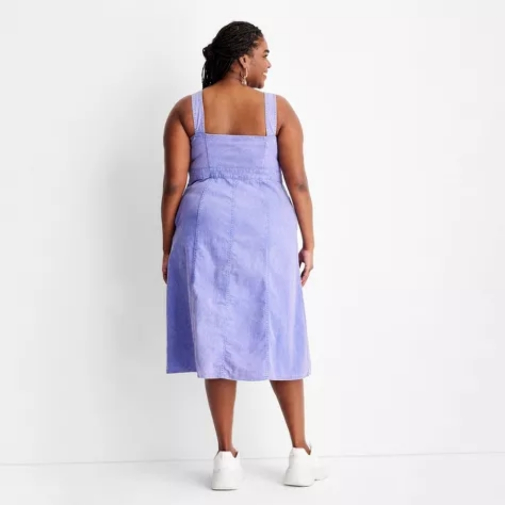 Purple Denim Dress Future Collective with Gabriella Karefa-Johnson - Picture 2 of 9
